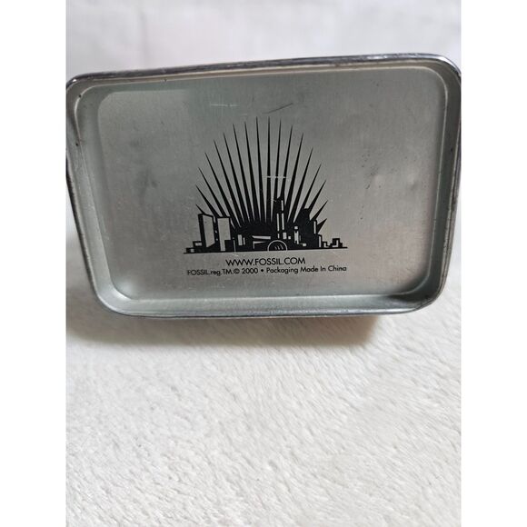 FOSSIL Carson Bronze Steel Half Rim Mens Eyeglasses Frame, 49 17 135, w/case - Picture 4 of 12